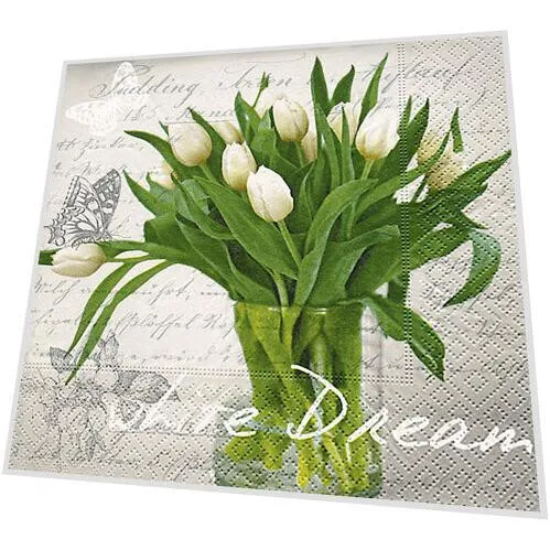 Servietten - White dream