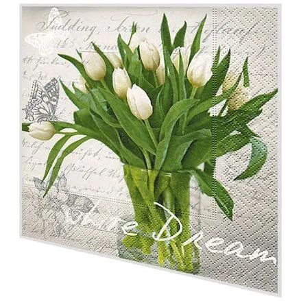 Servietten - White dream