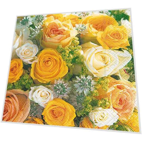 Servietten - Rosenstrauß