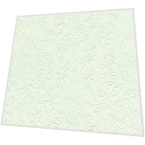 Servietten mit Prägung - Moments Ornament blassgrün