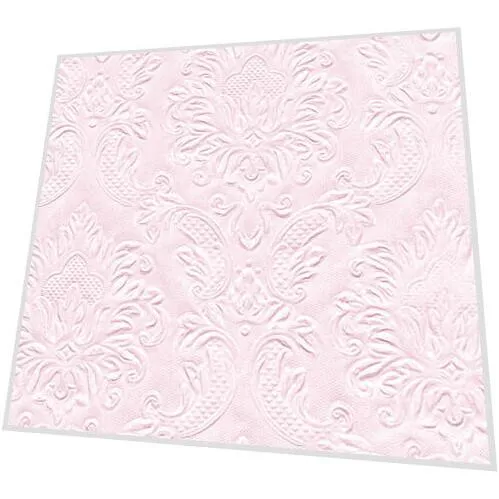 Servietten mit Prägung - Moments Ornament leicht rosa