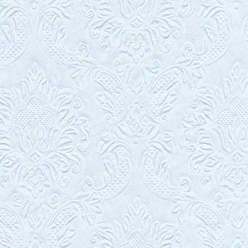 Servietten mit Prägung - Moments Ornament pastellblau