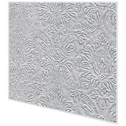 Napkins embossed - Moments Ornament silver