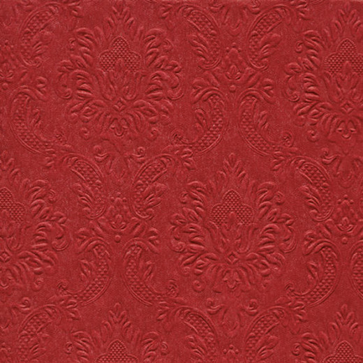 Napkins embossed - Moments Ornament red