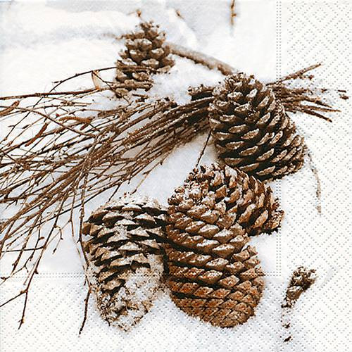 Napkins - Cones in snow