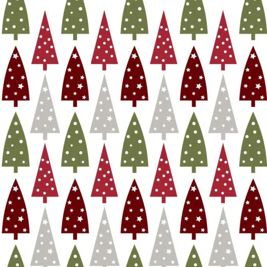 Servietten - Bäume in einer Reihe Servietten - Bäume in einer Reihe