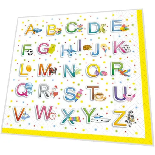 Servietten - Alphabet