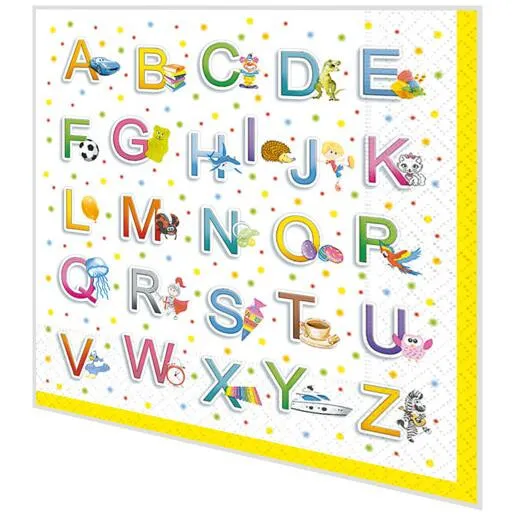 Servietten - Alphabet