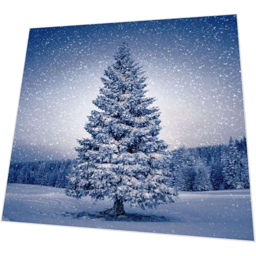 Servietten - Baum mit Schnee