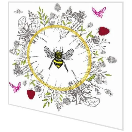 Servietten - Biene und Blumen