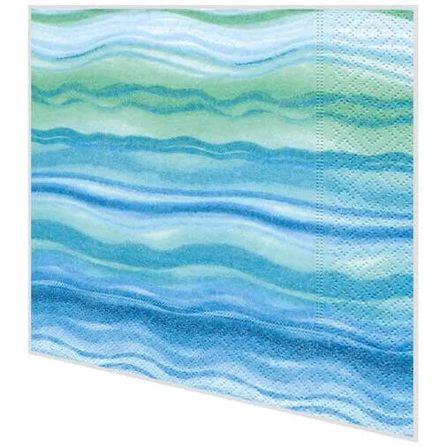 Servietten - Blaue Wellen