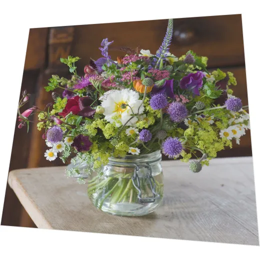 Servietten - Blühende Vase