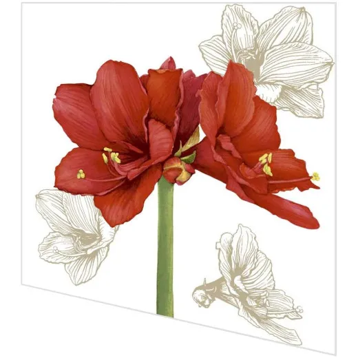 Servietten - Blüte Rot