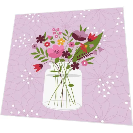 Servietten - Blumenvase