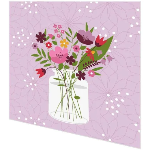 Servietten - Blumenvase