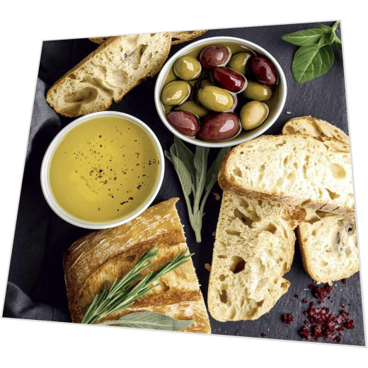 Servietten - Brot und Oliven