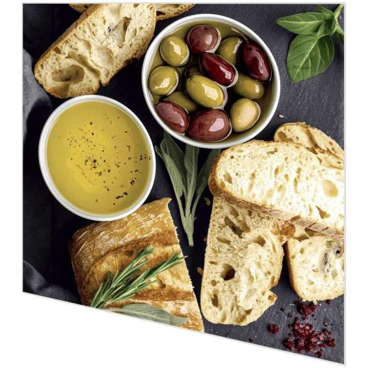 Servietten - Brot und Oliven