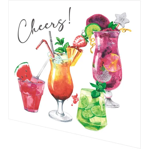 Servietten - Bunte Cocktails