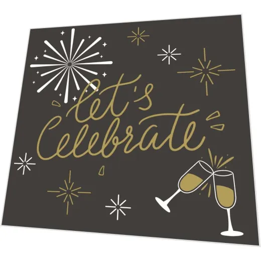 Servietten - Lets celebrate - Silvester