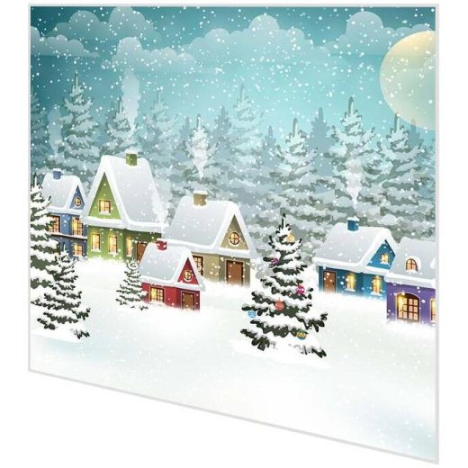 Servietten - Dorf im Schnee