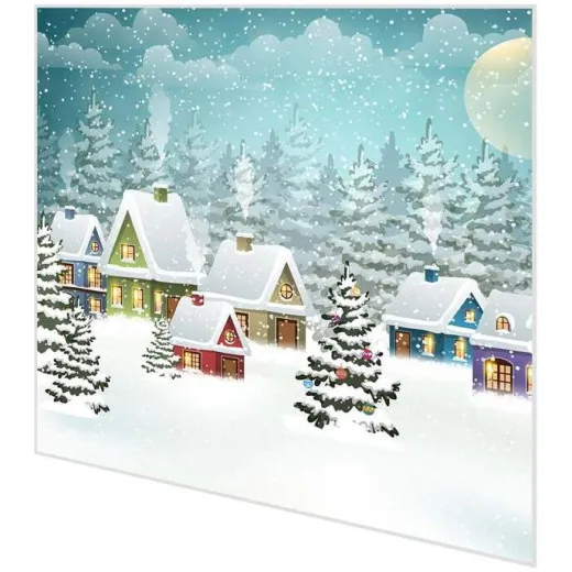 Servietten - Dorf im Schnee