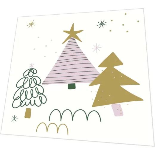 Servietten - Drei Bäume