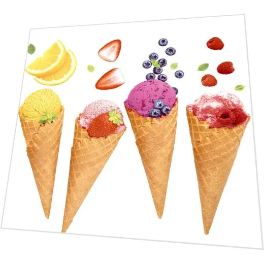 Servietten - Eis in Waffel