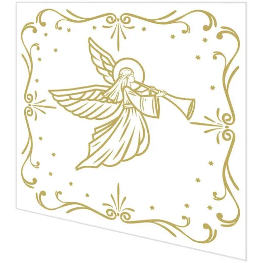 Servietten mit Prägung - Engel Deko