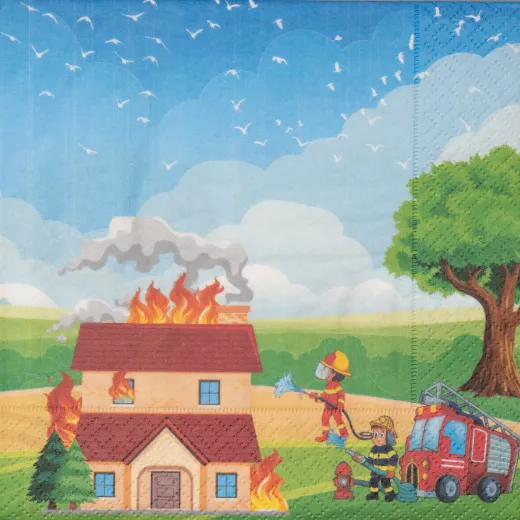 Napkins - Fire Department Graphic Napkins - Fire Department Graphic