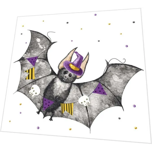 Servietten - Fledermaus Halloween