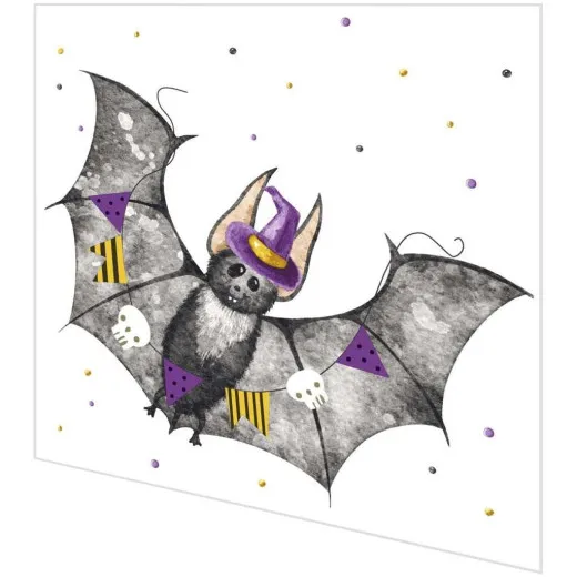 Servietten - Fledermaus Halloween
