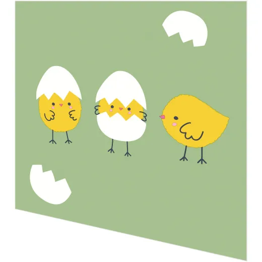 Servietten - Fröhliche Küken