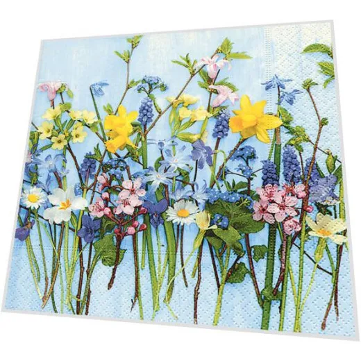 Servietten - Frühlingsblumen