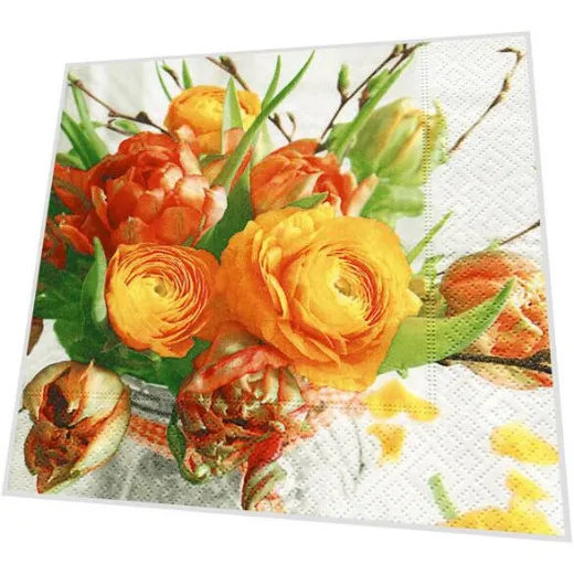 Servietten - Frühlingsstrauß