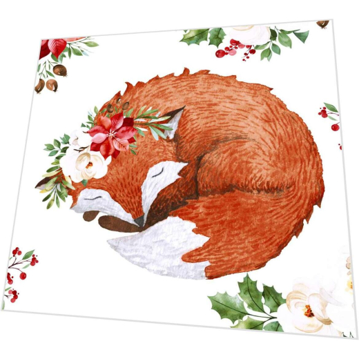 Servietten - Fuchs mit Blumen