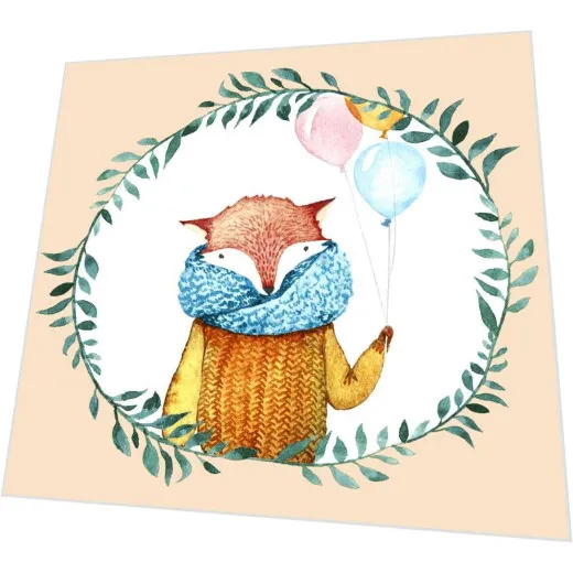 Servietten - Fuchs mit Ballons