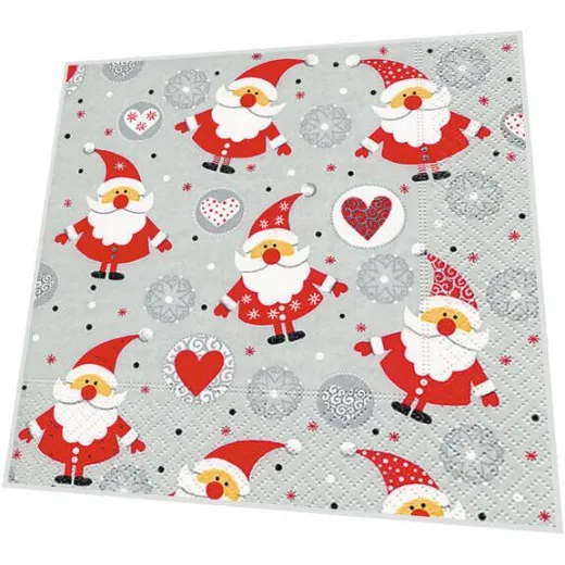 Servietten - Funny Santas