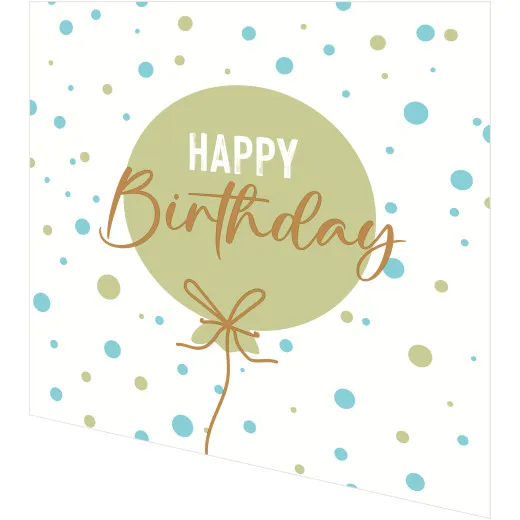 Servietten - Geburtstagsballon grün