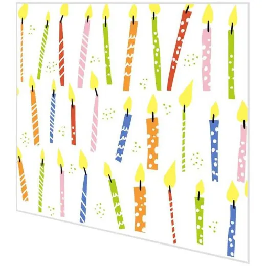 Servietten - Geburtstagskerzen