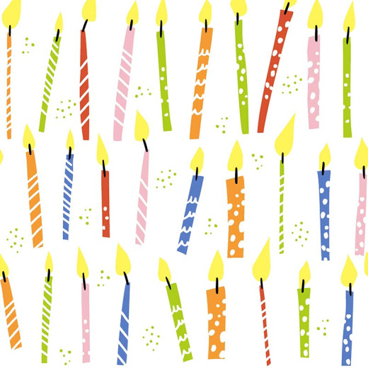 Napkins - B-day candles