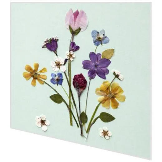 Servietten - Gepresste Blumen