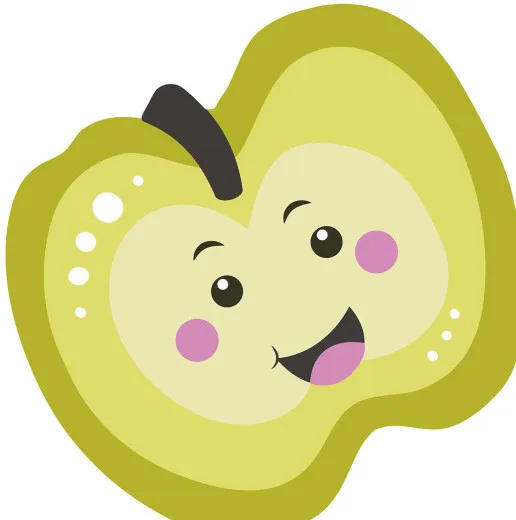 Servietten gestanzt - Apfel