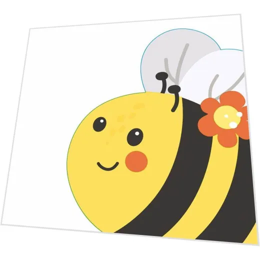 Servietten gestanzt - Biene