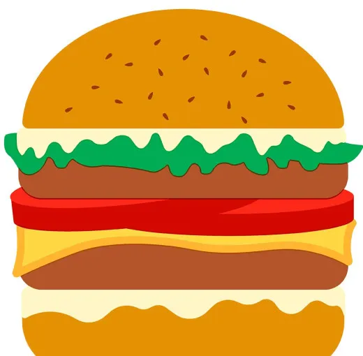 Napkins punched in form - Burger