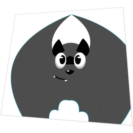 Servietten gestanzt - Fledermaus