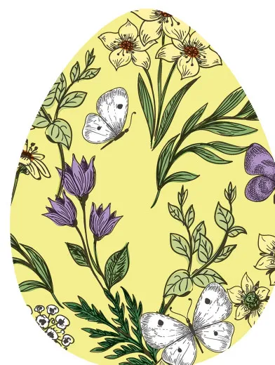 Napkins punched in form - Botanical Spring