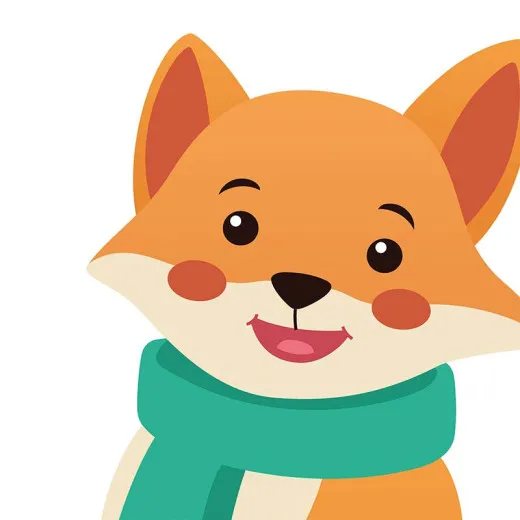 Napkins punched in form - Silhouettes Fox