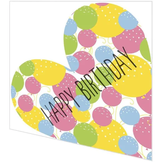 Servietten gestanzt - Happy Birthday