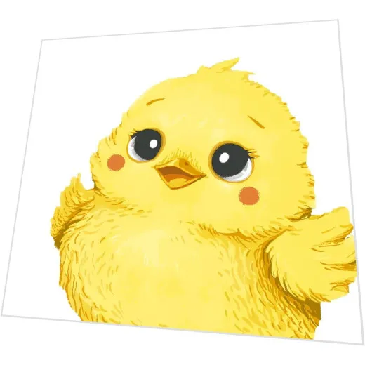 Servietten gestanzt Bio - Huhn