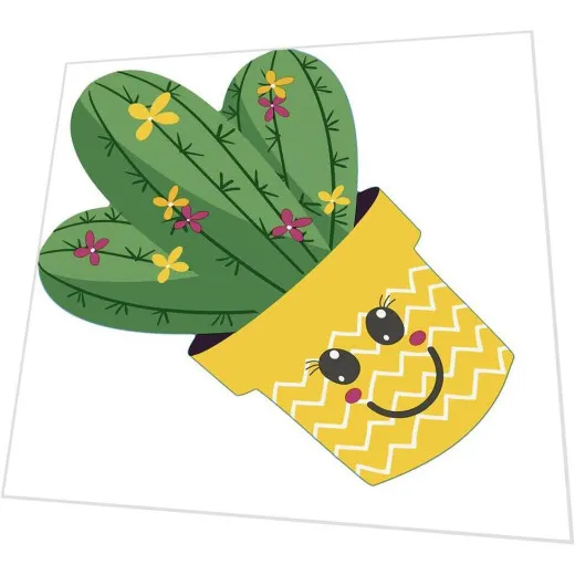 Servietten gestanzt - Kaktus